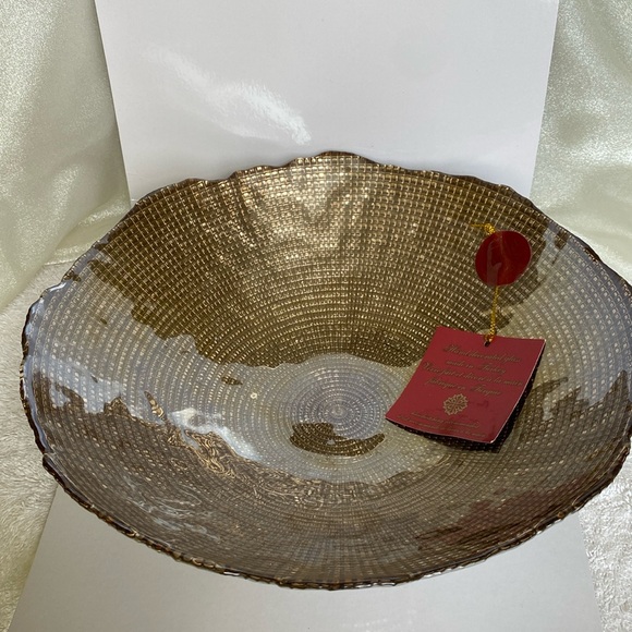 Other - Hand crafted decorated glass bowl